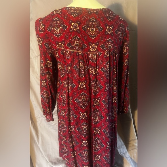 American Eagle Outfitters Red Floral Tunic - Picture 4 of 5